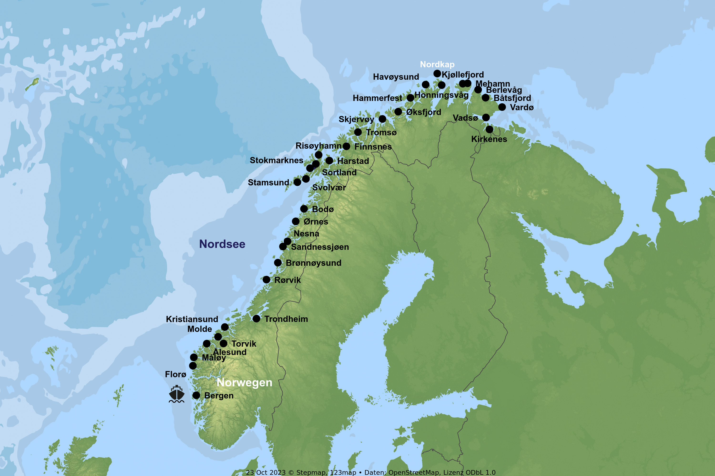 Kreuzfahrt mit der Havila Capella ab/an Bergen