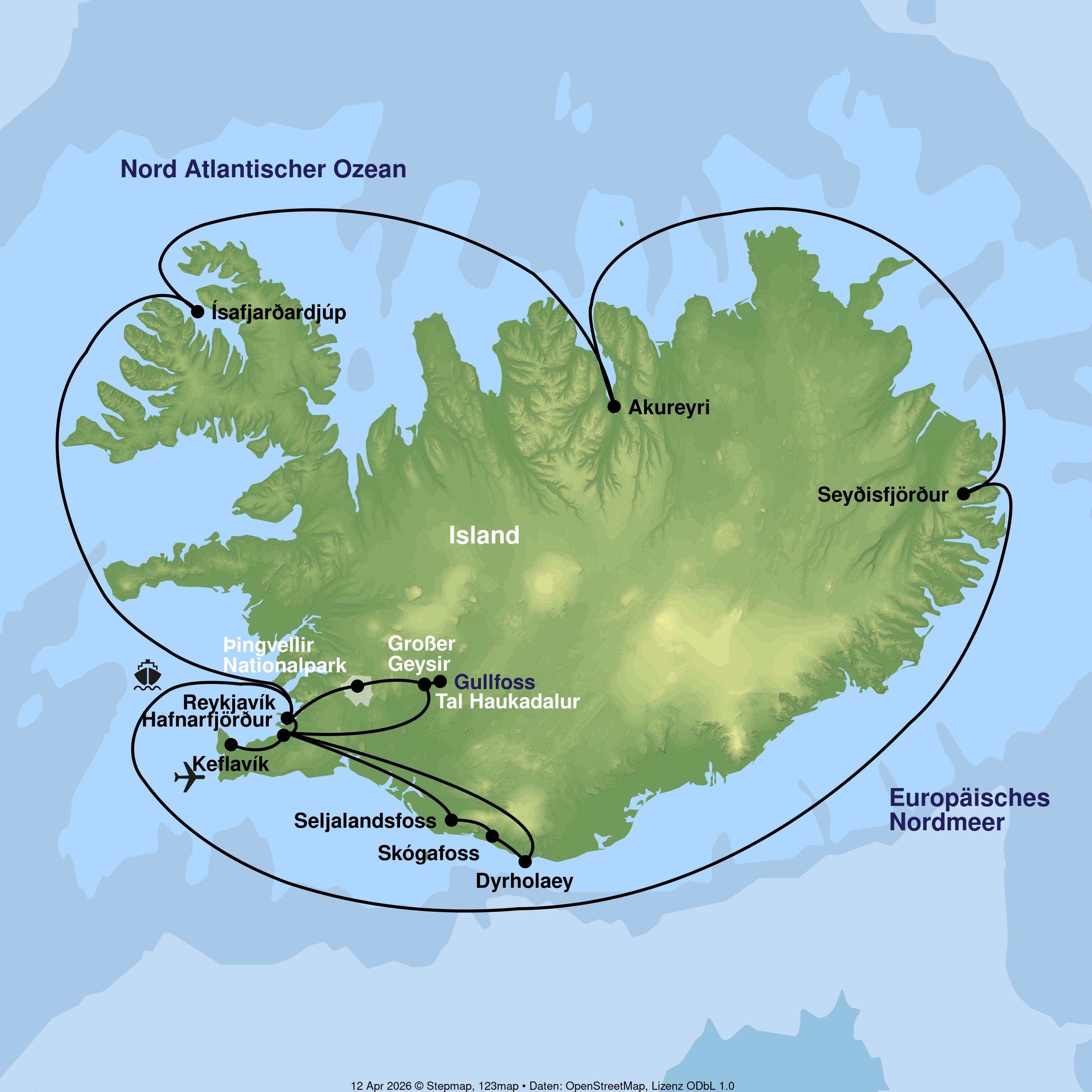 Kreuzfahrt mit der Celebrity Silhouette ab/an Reykjavík inkl. Island-Rundreise