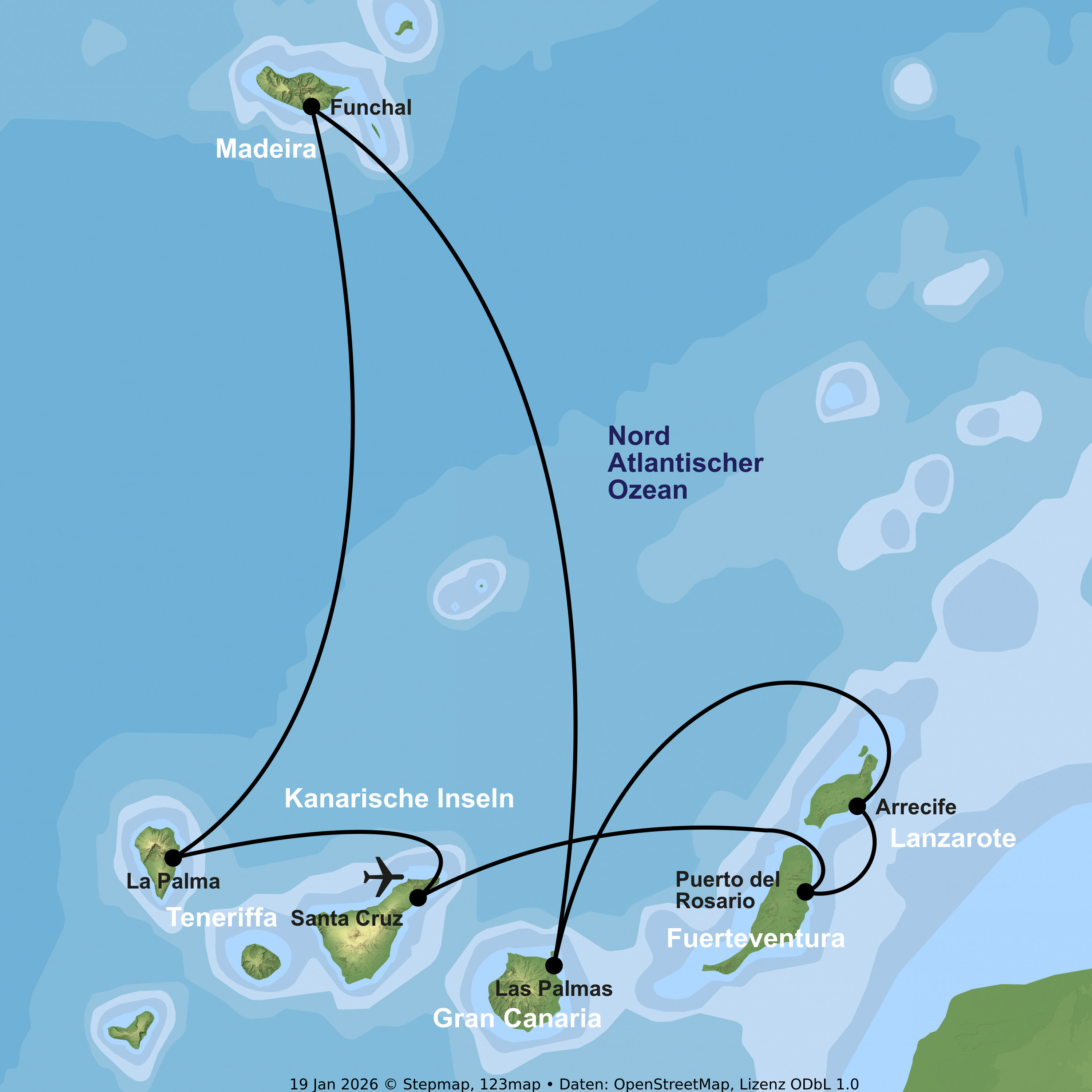 Kreuzfahrt mit AIDAcosma ab/an Santa Cruz de Tenerife inkl. 4 Nächte Hotel