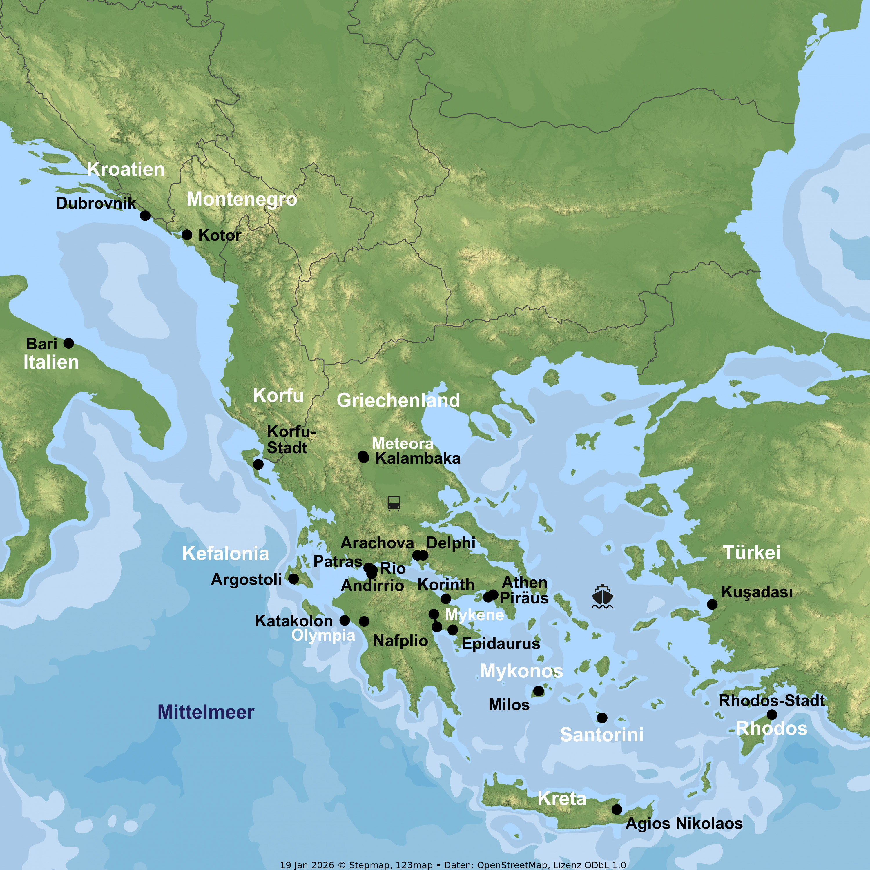 Kreuzfahrt mit der Celestyal Journey ab/an Piräus inkl. Griechenland-Rundreise