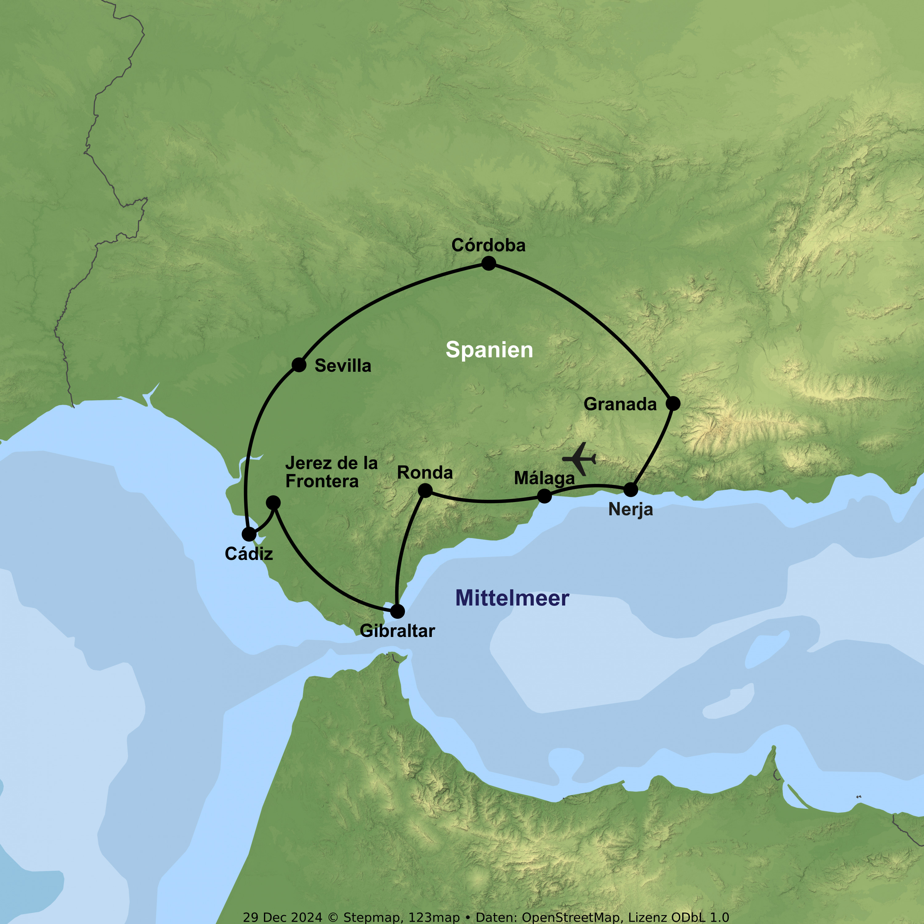Durch maurische Paläste und lebendige Städte des Südens