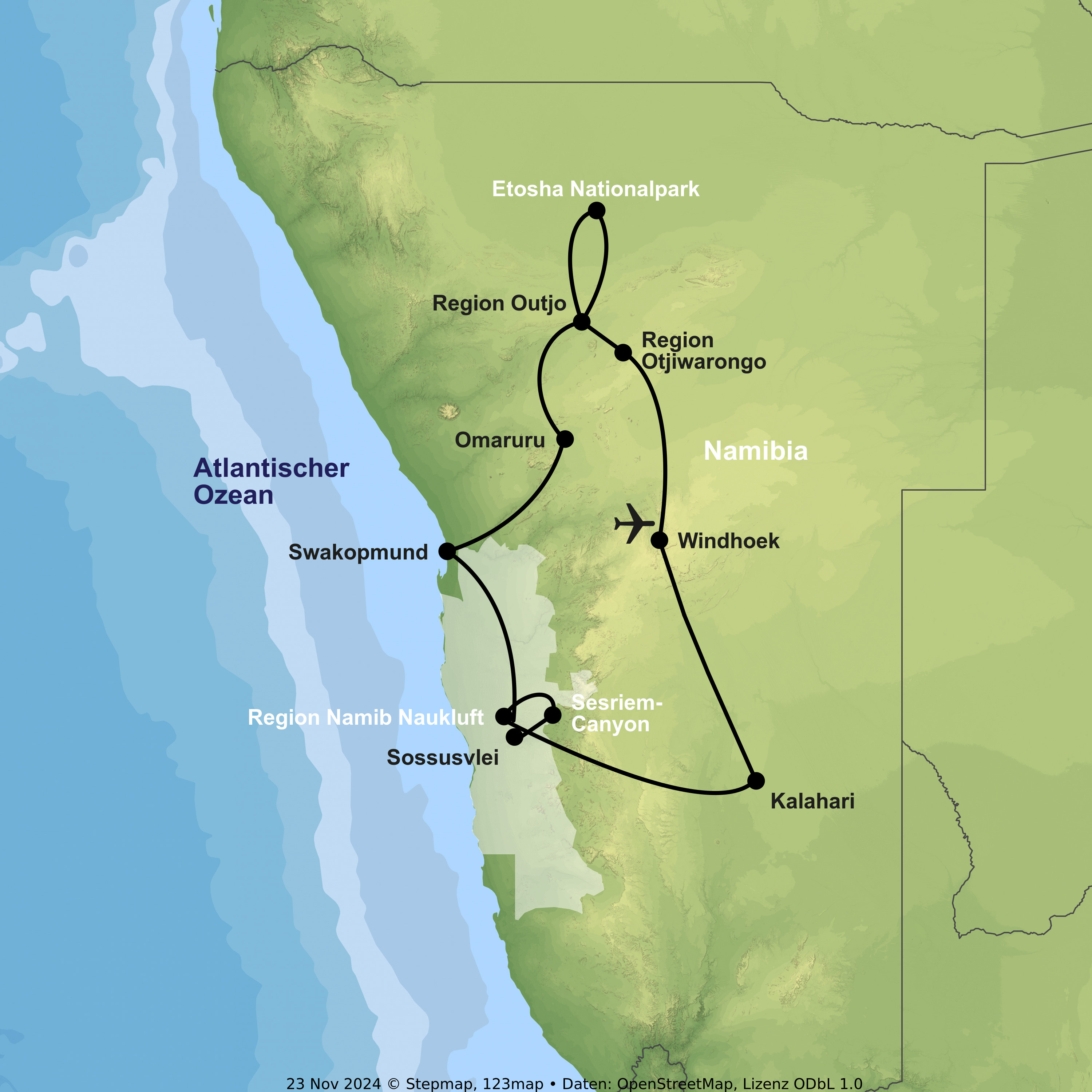 Zwischen Etosha und Sossusvlei