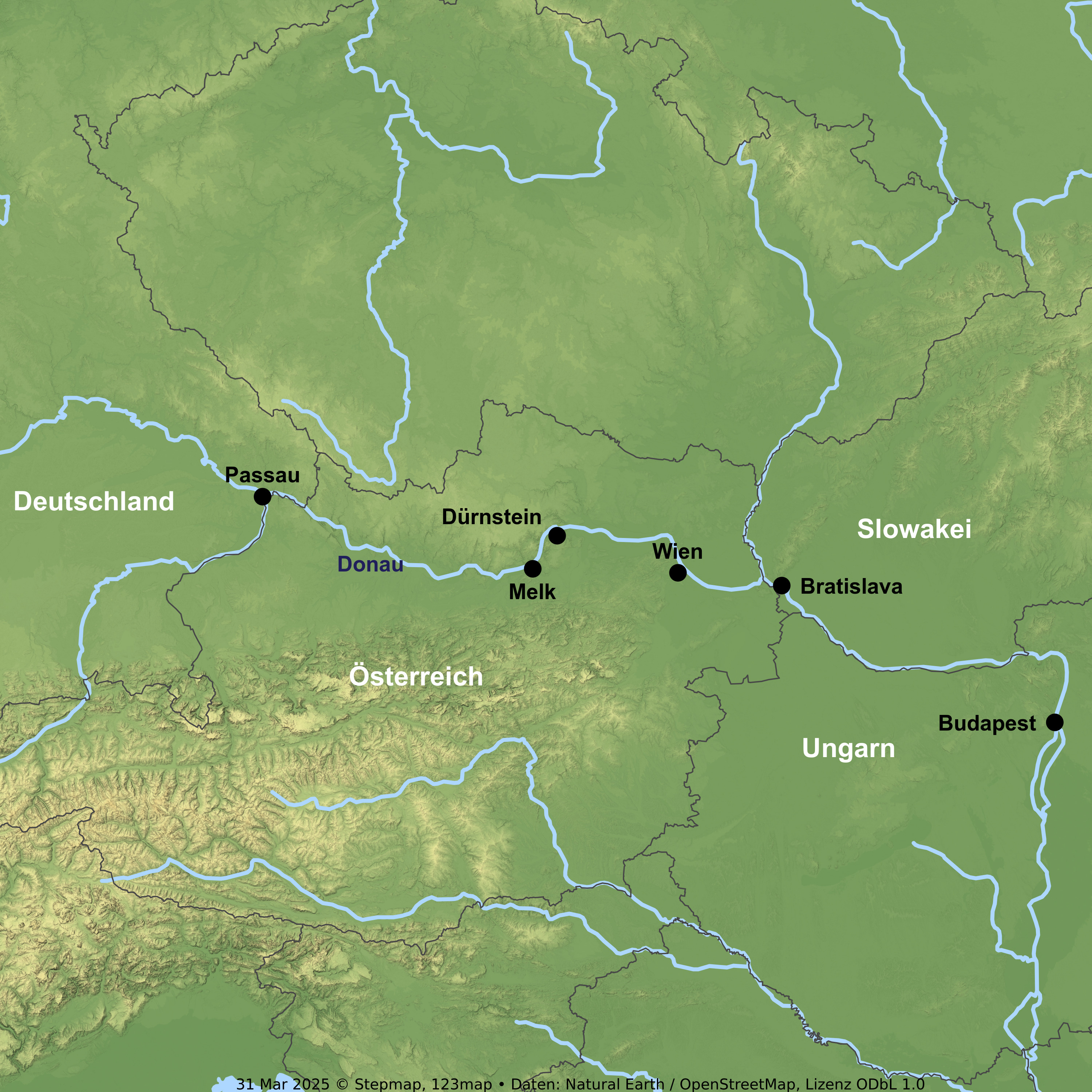 Kreuzfahrt mit MS COMPASS EMPRESS ab/an Passau