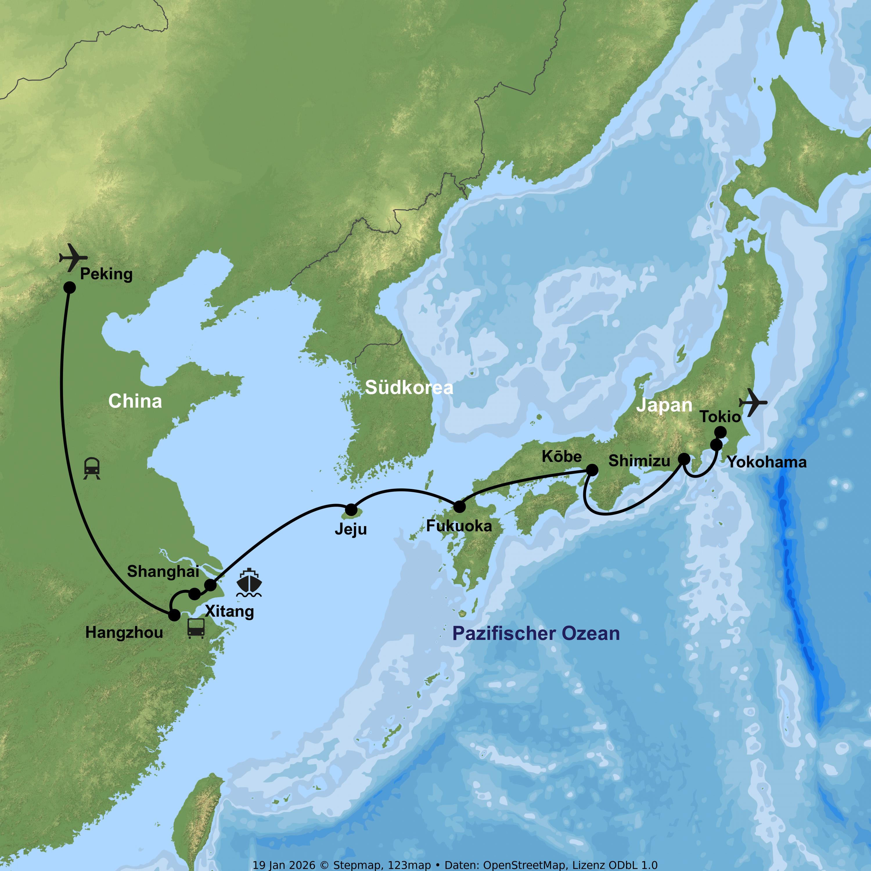 Kreuzfahrt mit der Spectrum of the Seas von Shanghai bis Yokohama inkl. China-Rundreise