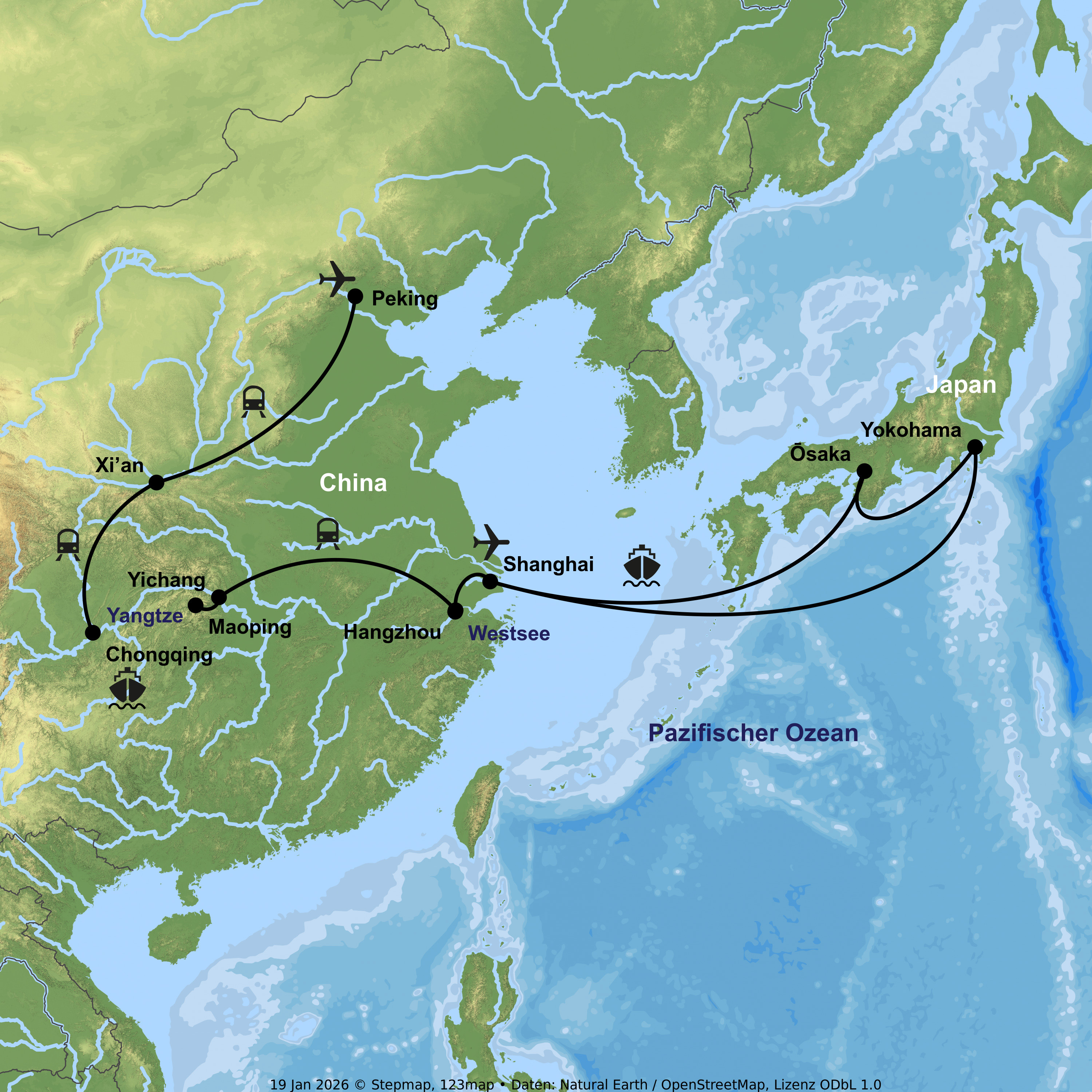 Kreuzfahrt mit der Spectrum of the Seas ab/an Shanghai inkl. China-Rundreise