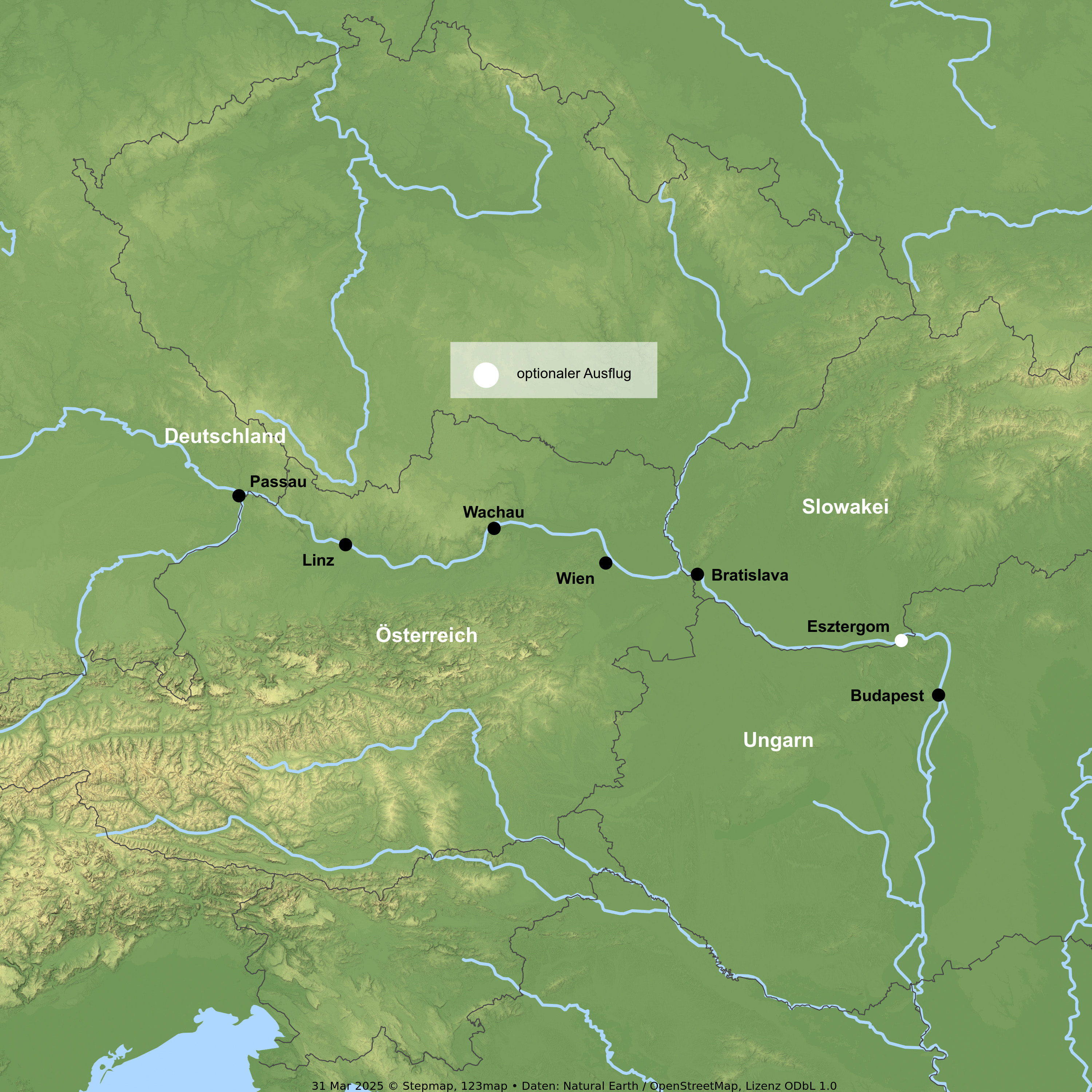 Flusskreuzfahrt mit der DCS Amethyst 1 ab/an Passau inkl. 1 Vorübernachtung