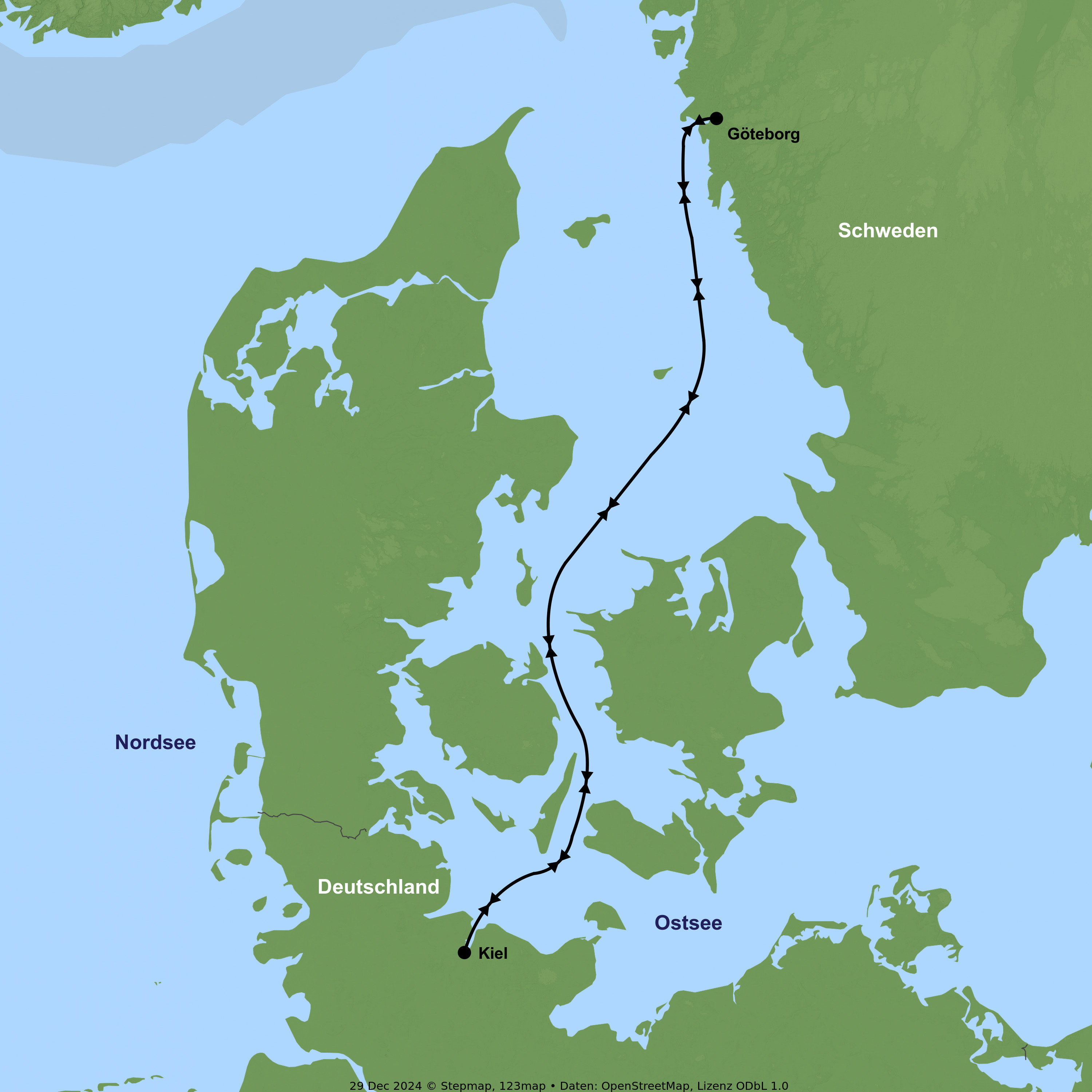 Mini-Kreuzfahrt mit der Stena Germanica/Scandnavica ab/an Kiel