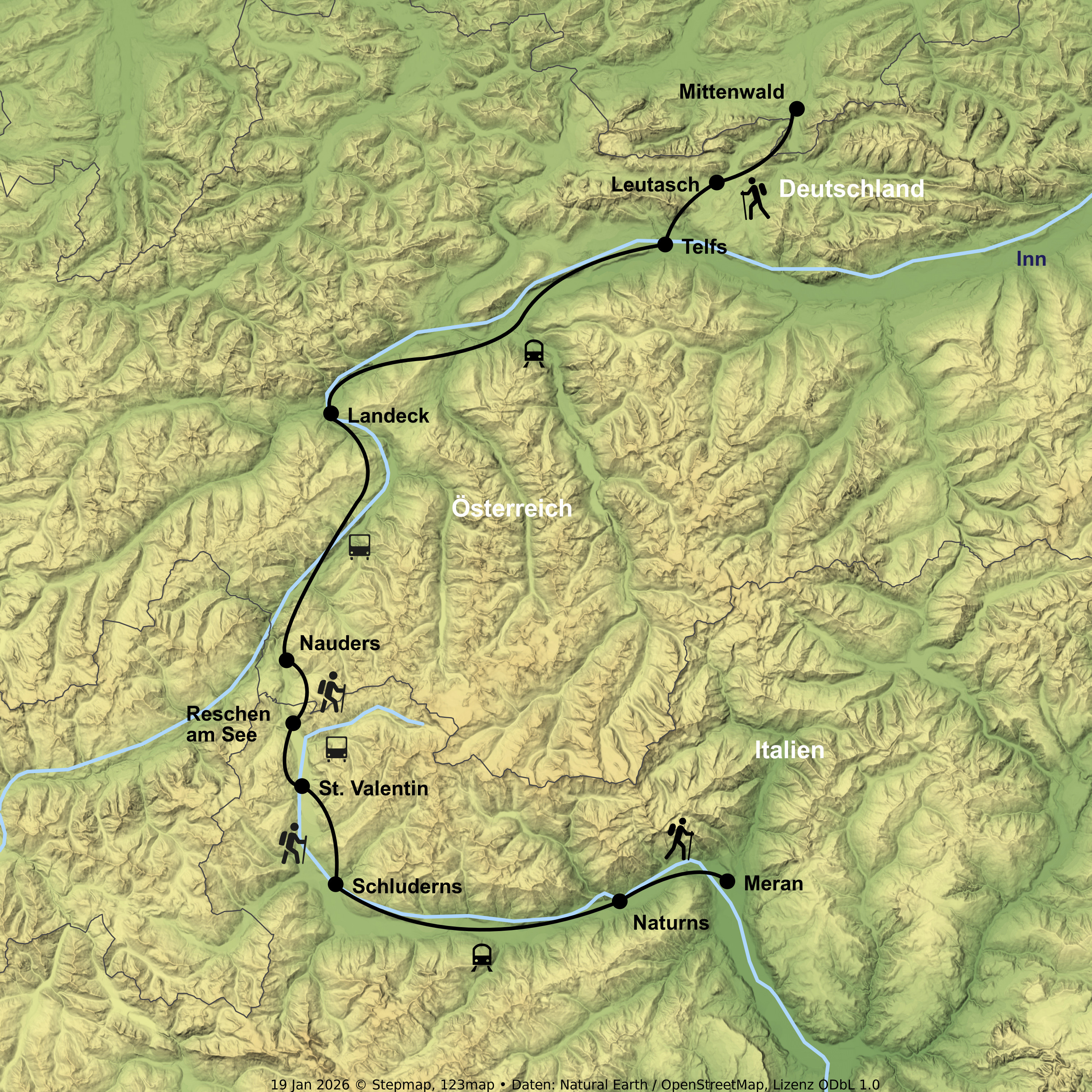 Wanderreise von Mittenwald bis Meran