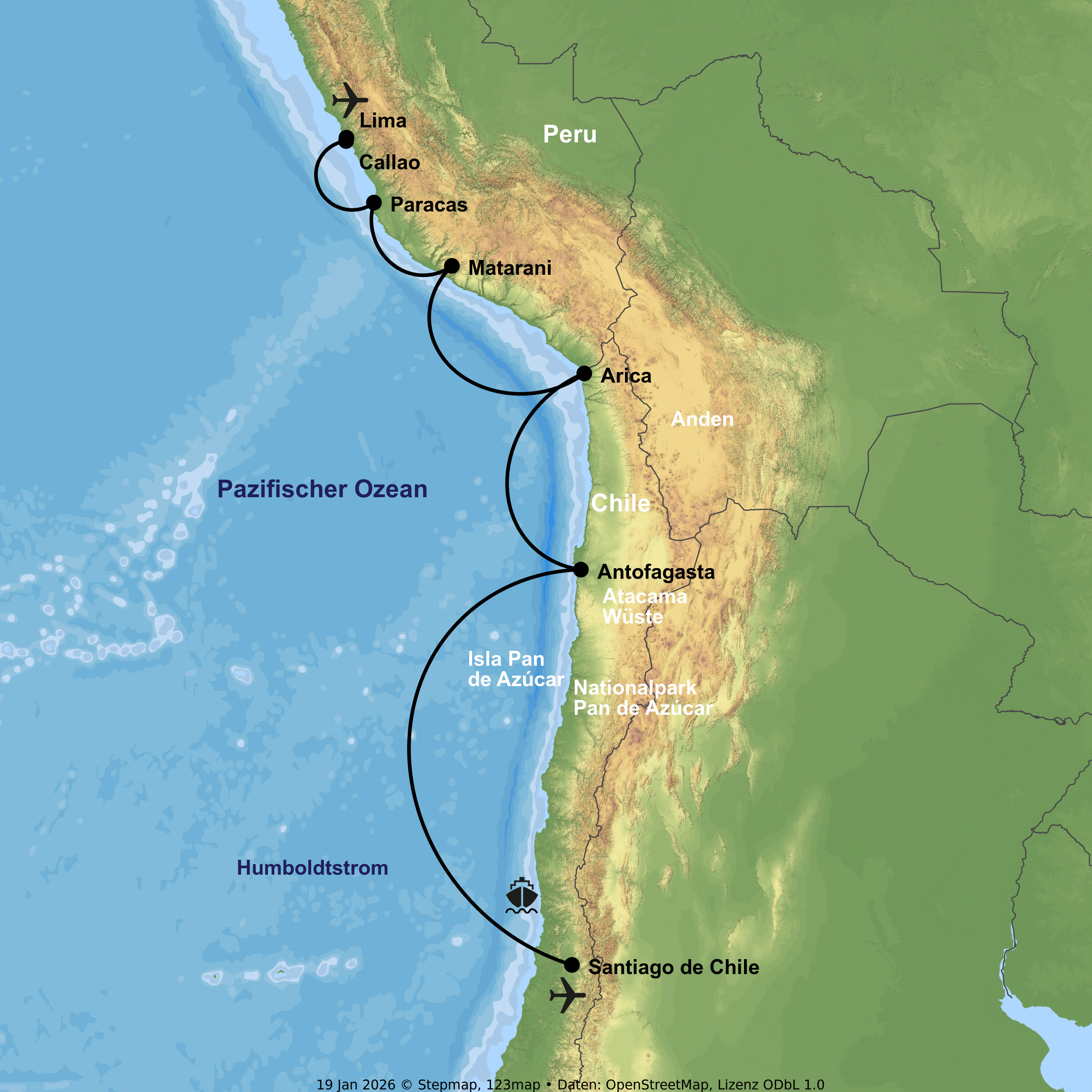 Expeditionskreuzfahrt mit Discovery von Valparaíso bis Callao/Lima