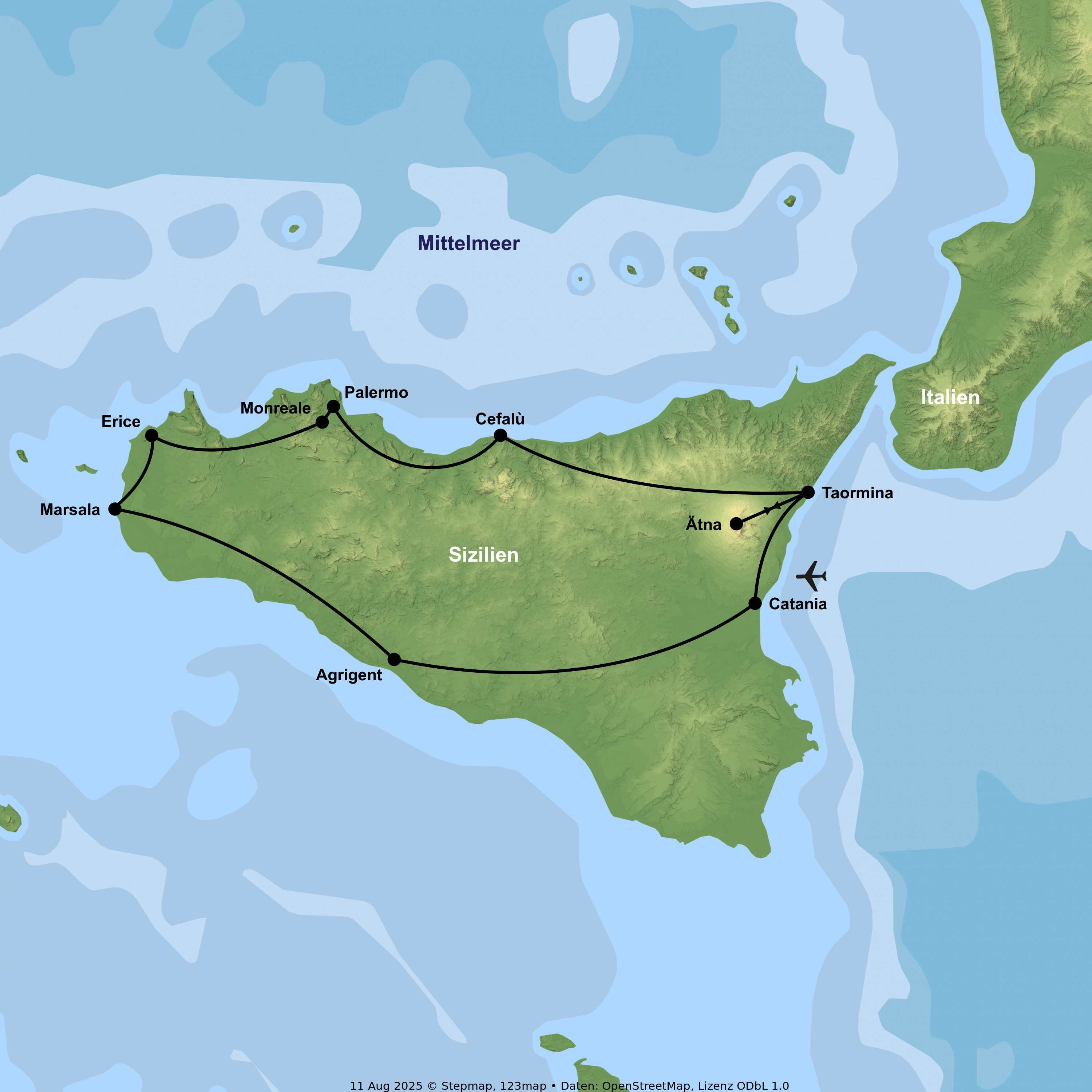 Zwischen Ätna, Geschichte und Mittelmeer