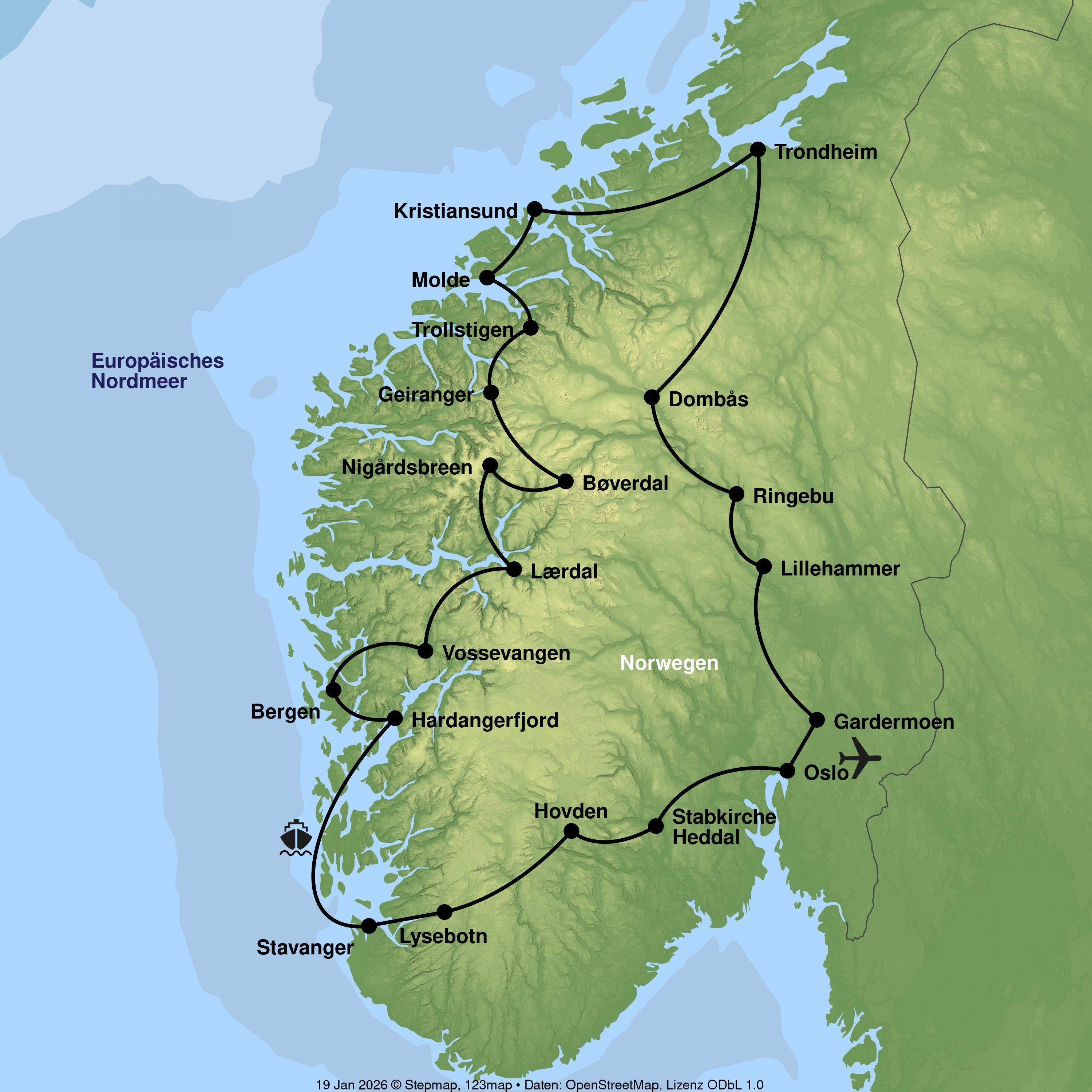 Zwischen Fjorden, Gletschern und spektakulären Panoramastraßen
