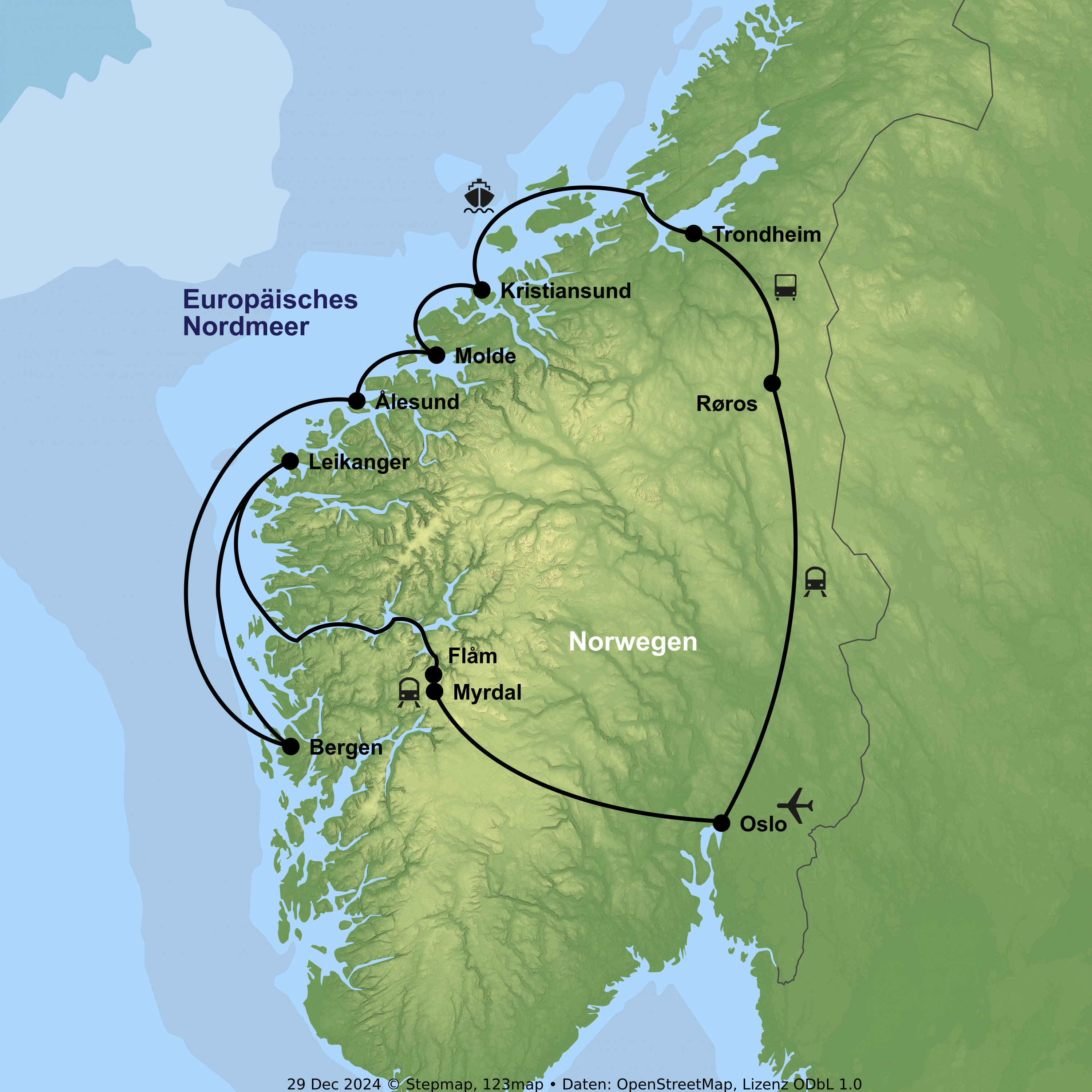 Zwischen Fjorden, Küsten und faszinierenden Bahnstrecken